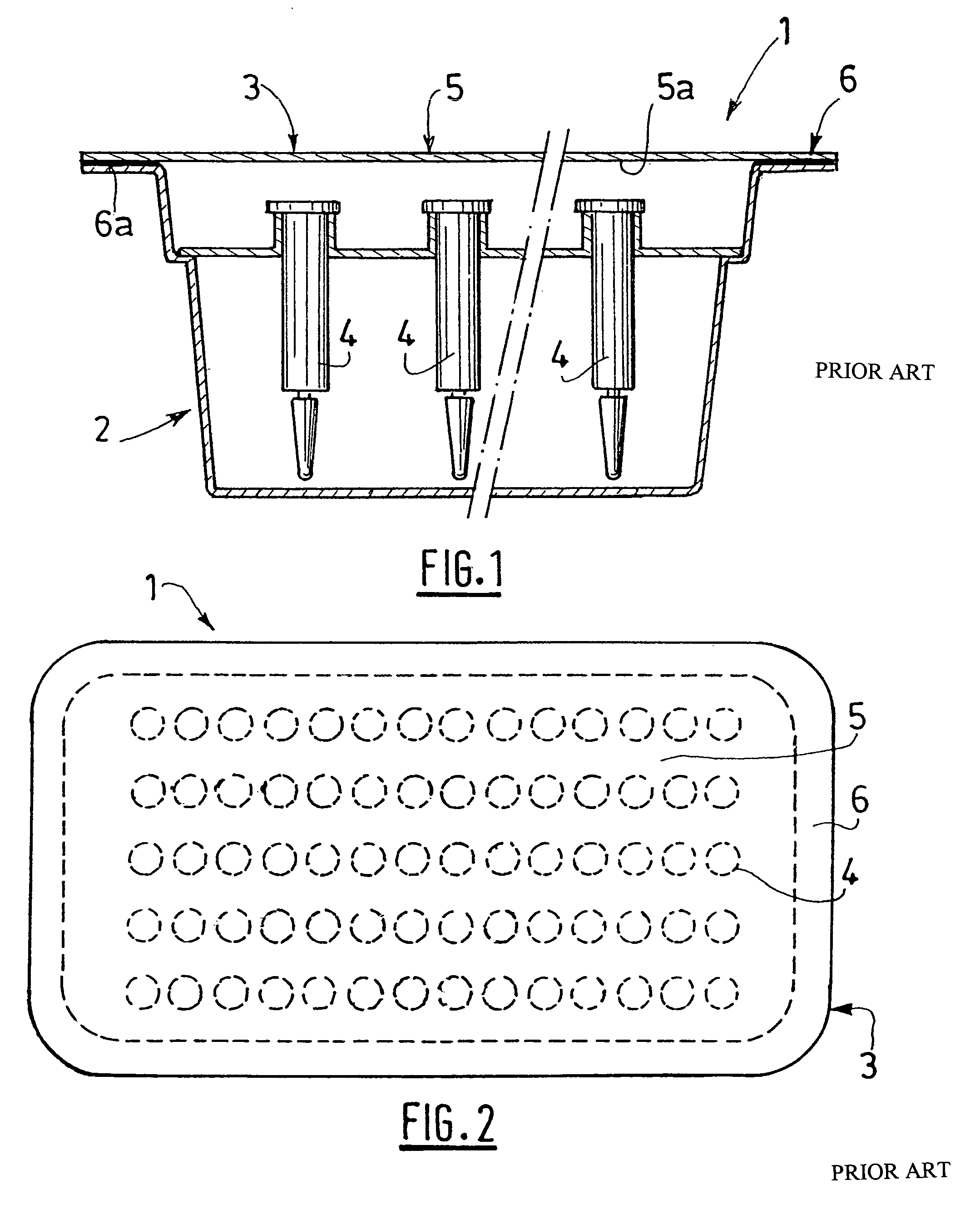 Process for decontamination by radiation of a product such as a packaging containing medical devices
