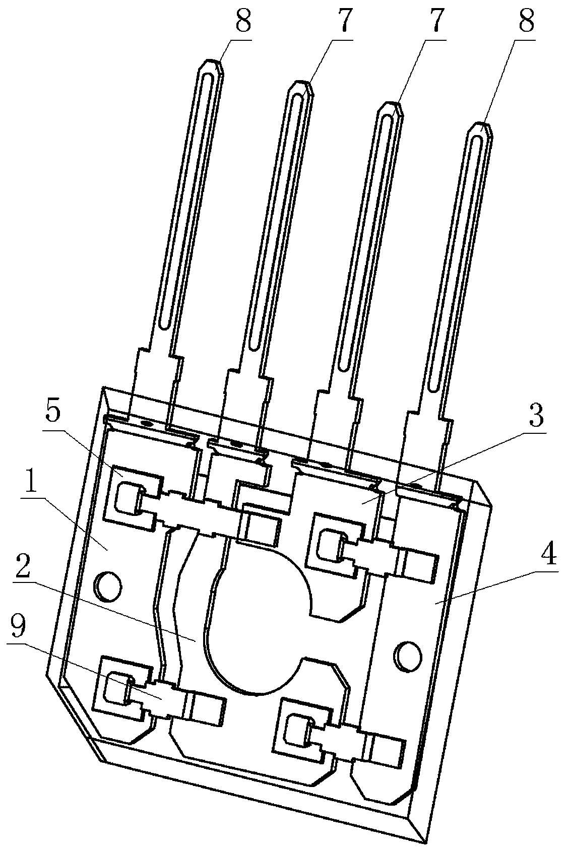 Direct-insertion rectification bridge device with output protection
