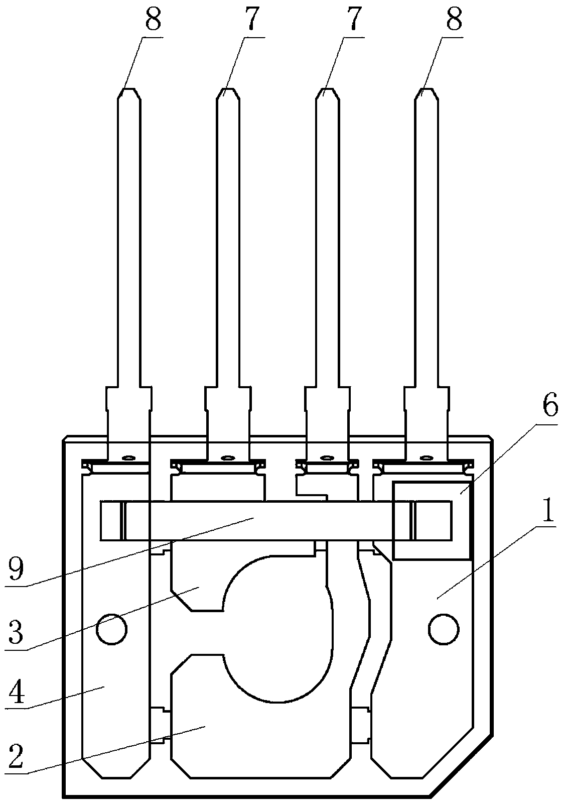 Direct-insertion rectification bridge device with output protection