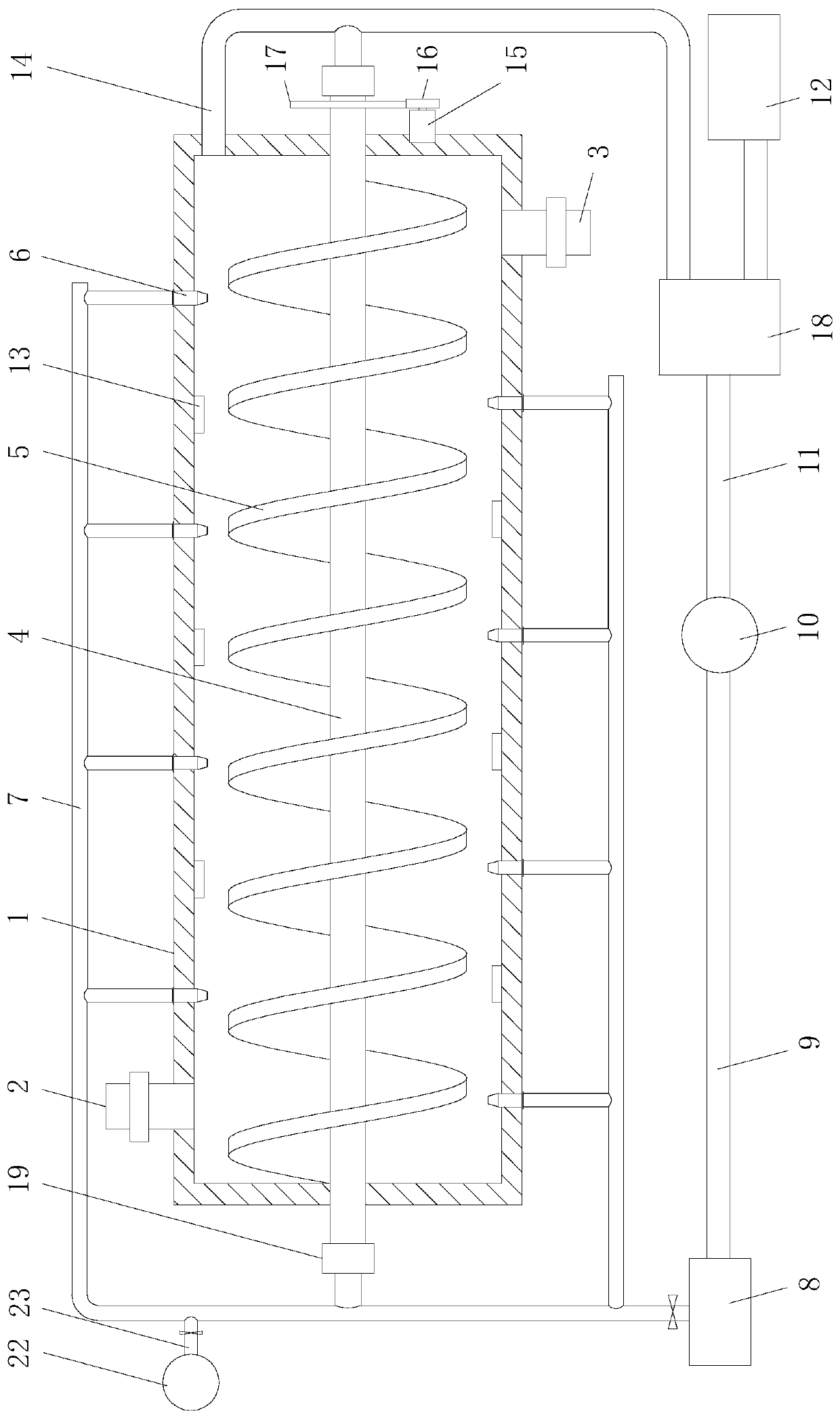 Drying and sterilizing apparatus for dehydrated vegetable processing use, and drying and sterilizing method of dehydrated vegetables
