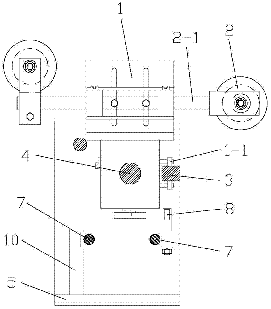 Wire-arranging mechanism of intermediate drawing take-up machine