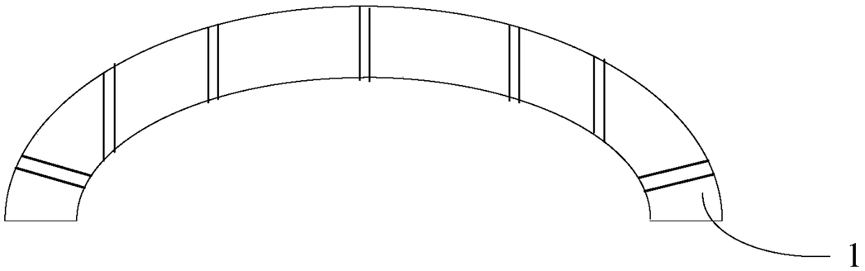 Curved glass as well as preparation method and application thereof