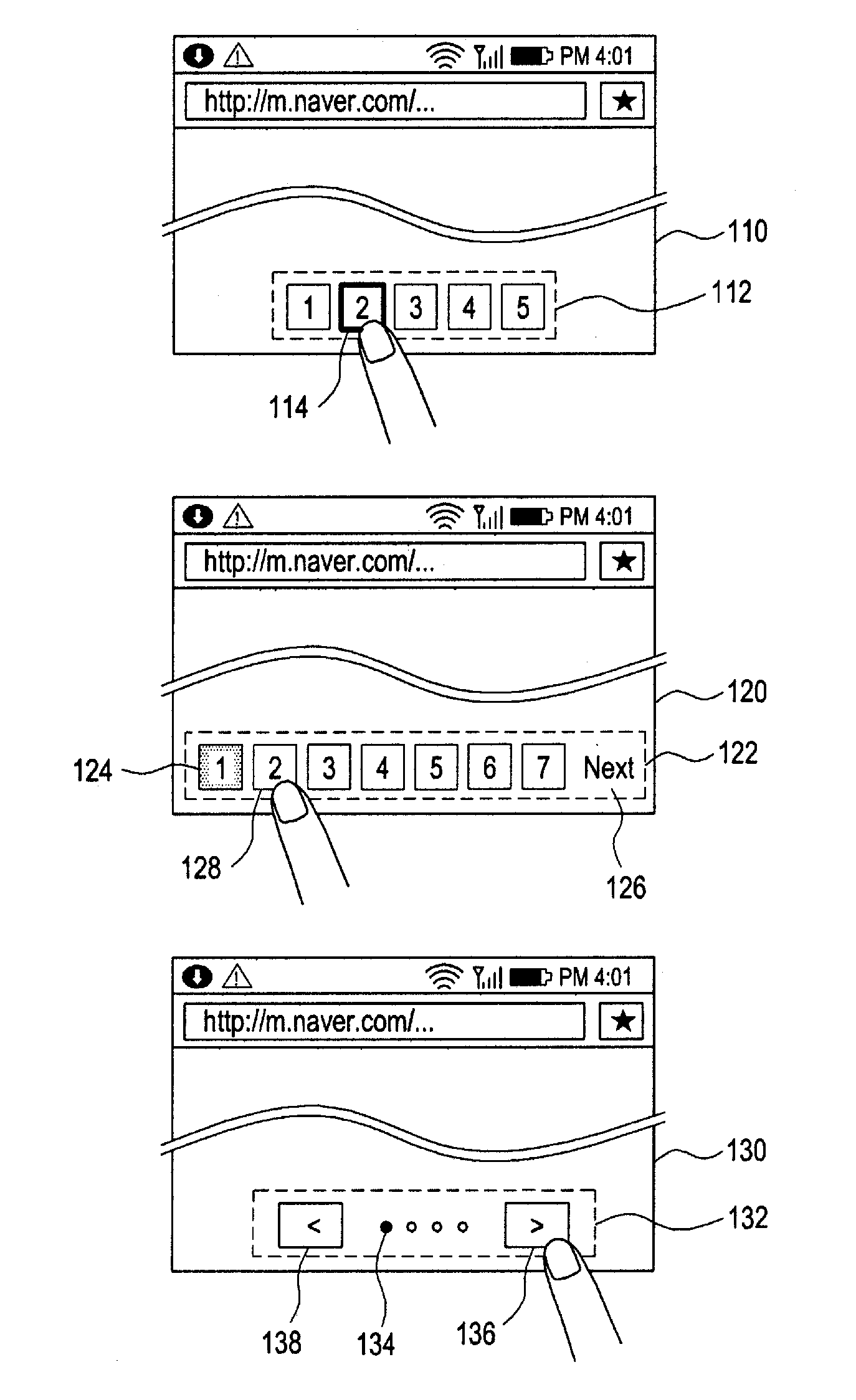 Method and apparatus for providing user interface for internet service
