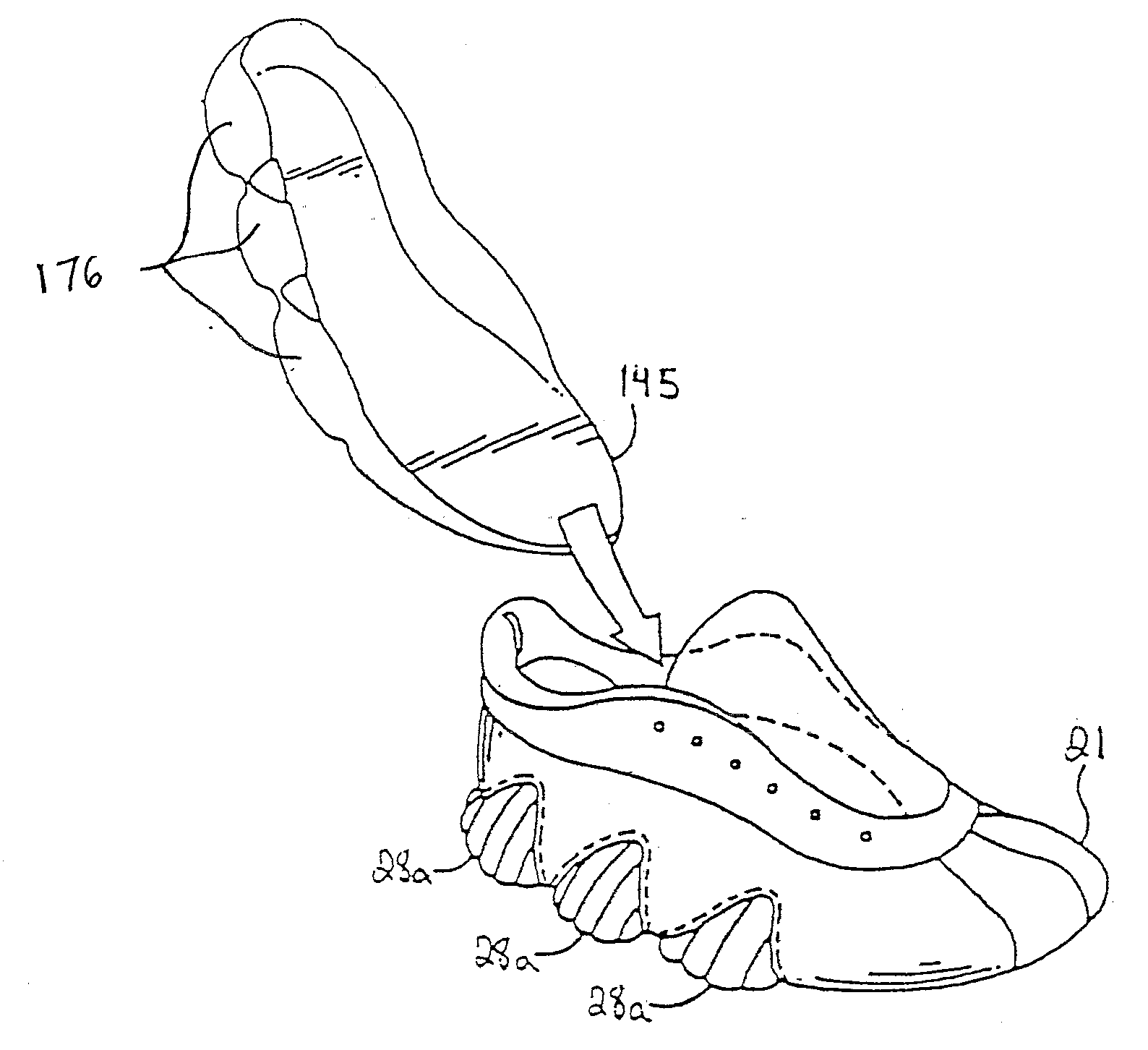 Removable rounded midsole structures and chambers with computer processor-controlled variable pressure