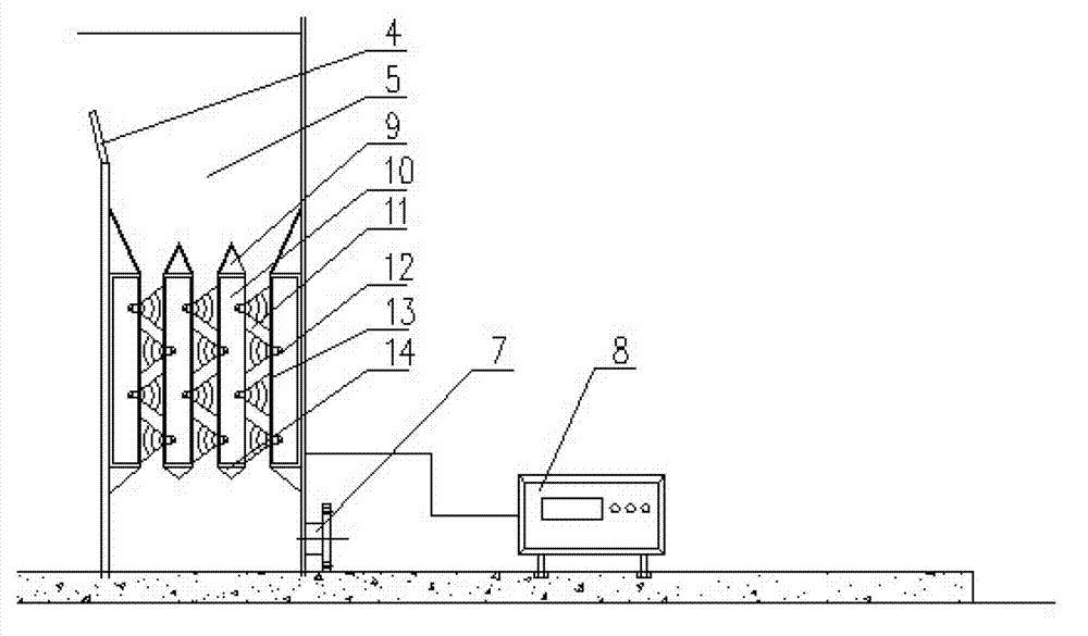 Outgassing demulsification device of ultrasonic air floatation system