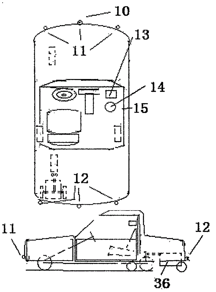 Movable safe driving training device