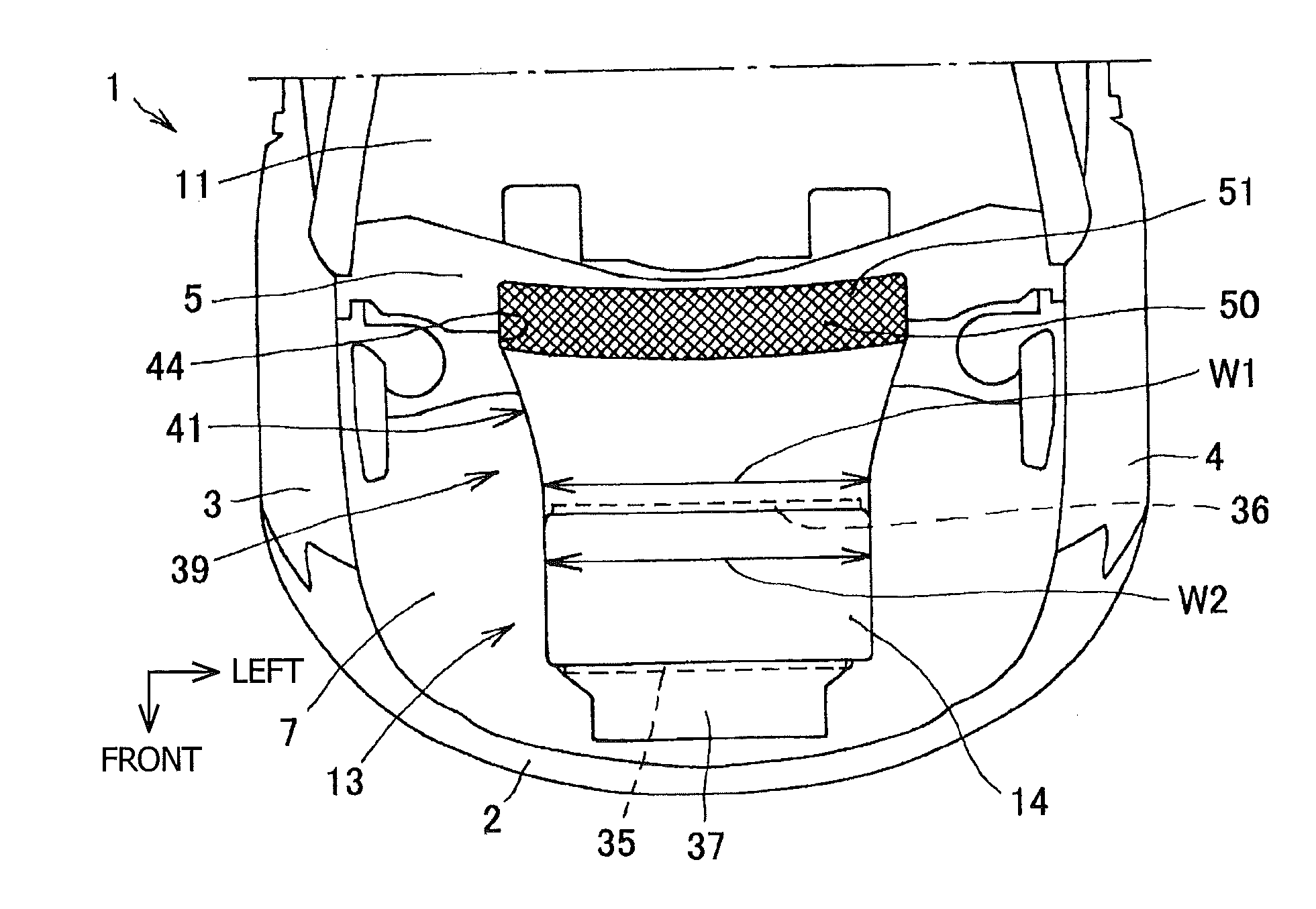Exhaust apparatus of air-cooled fuel cell vehicle