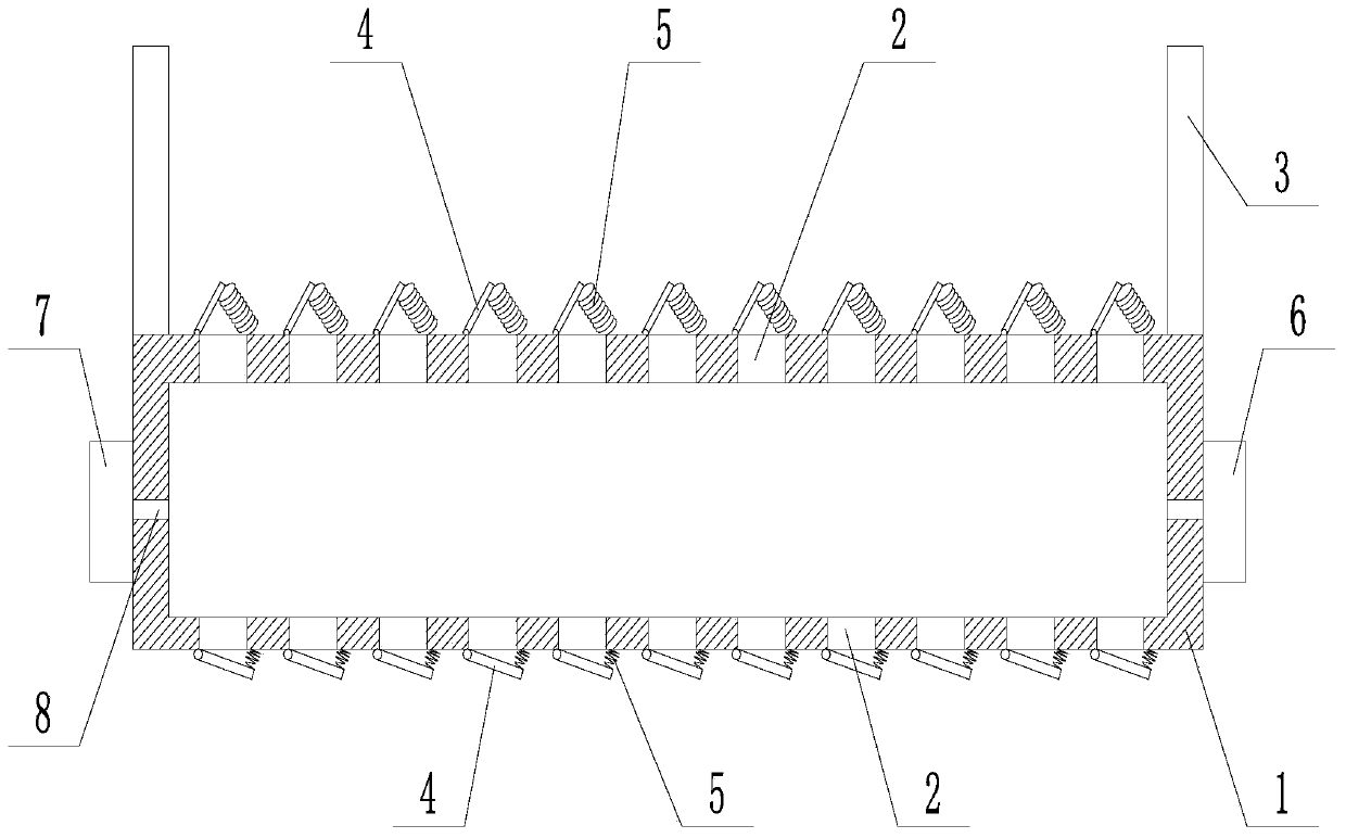 A storage bin structure for granular agricultural products