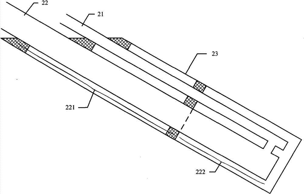 Water drainage system and method based on downward drainage borehole