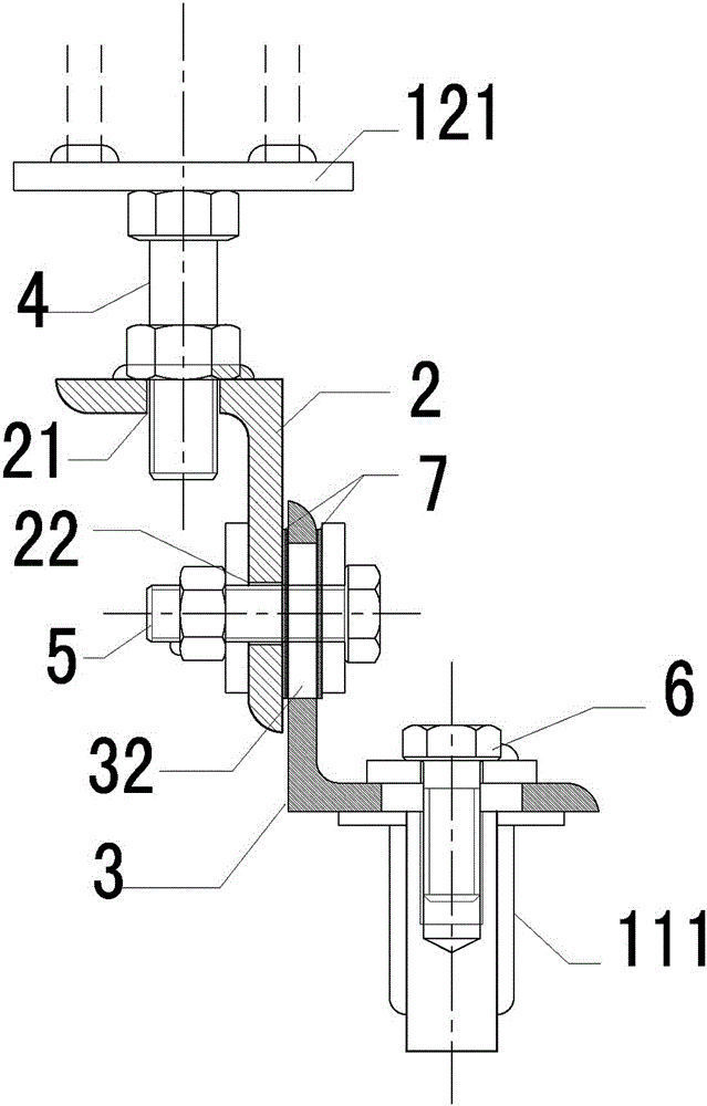 Connection node structure of fair-faced concrete prefabrication exterior wall hanging plates