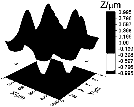 A three-dimensional micro-nano structure electrochemical induction processing method