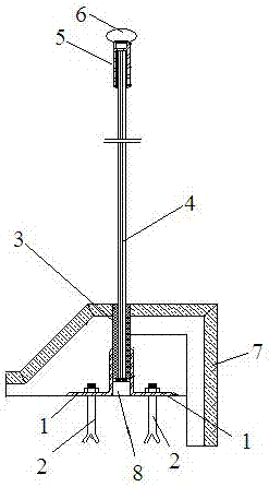 Glass protective handrail