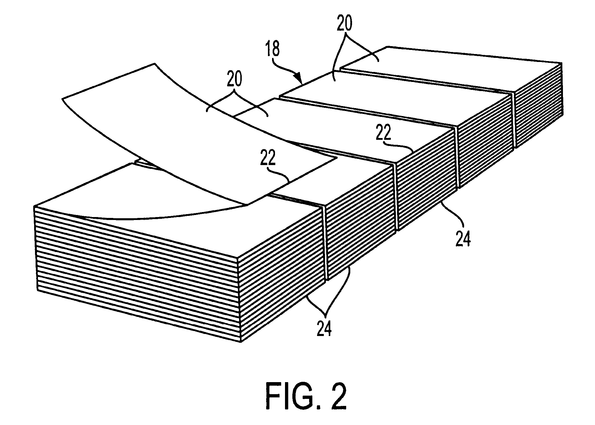 Apparatus for cutting and stacking a multi-form web