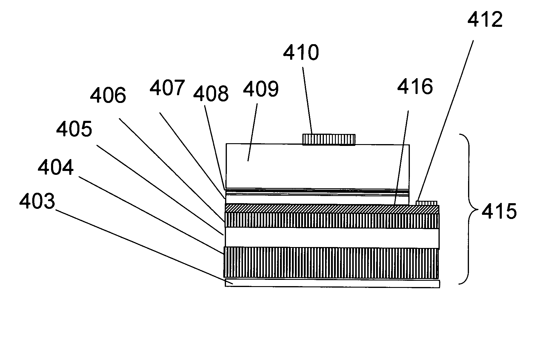 Electrically isolated vertical light emitting diode structure