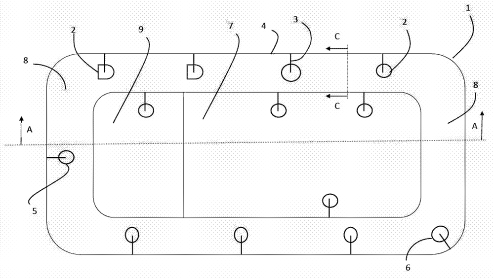 Integrated oxidation ditch combining microorganism fruits part