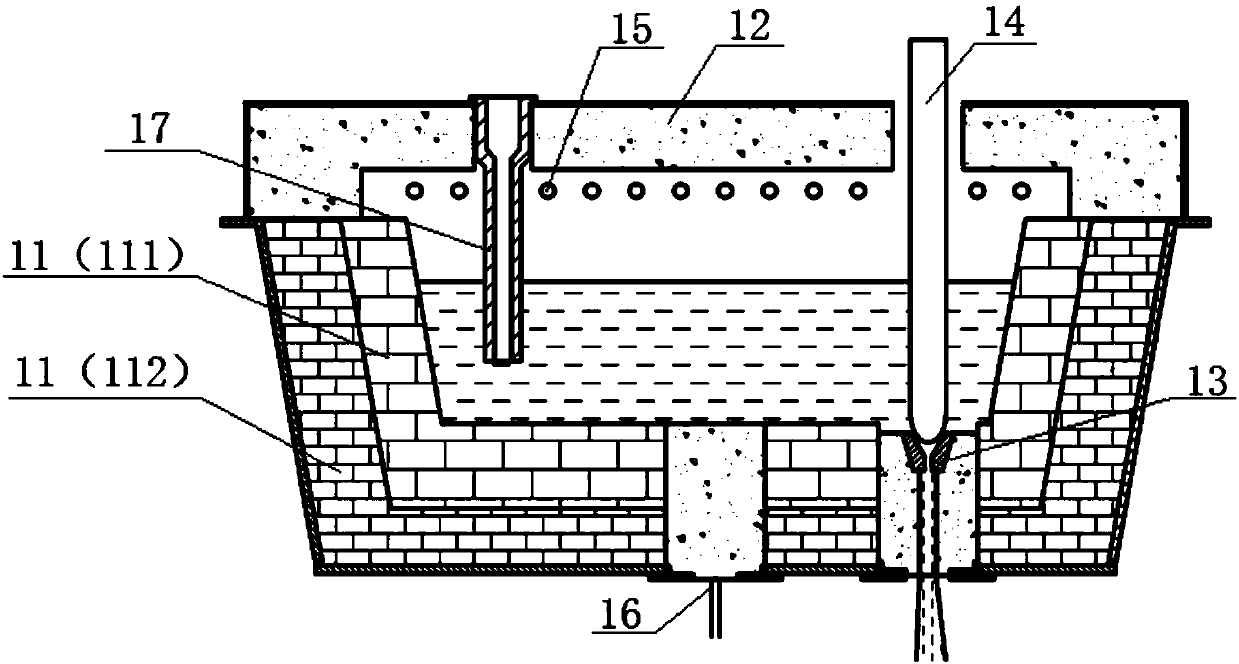 A molten steel supply system for preparing amorphous strip