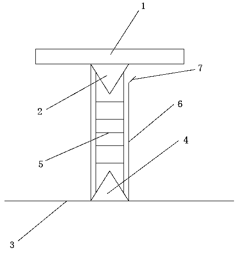 A technical method for pouring support columns under the balcony