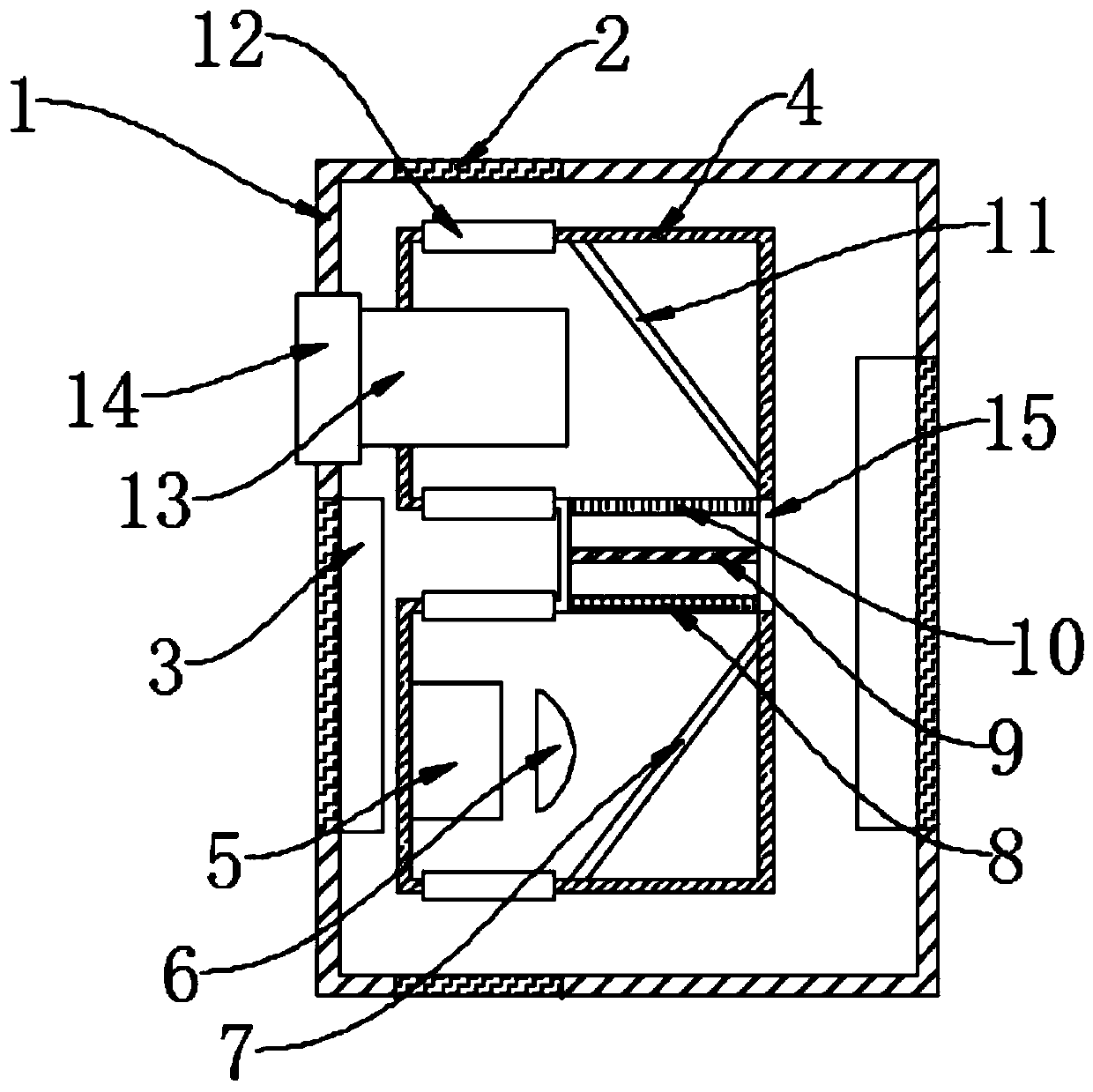 Single chip LCD projection machine used for teaching