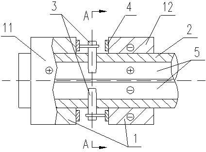 Large-current collector ring device of generator