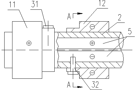 Large-current collector ring device of generator