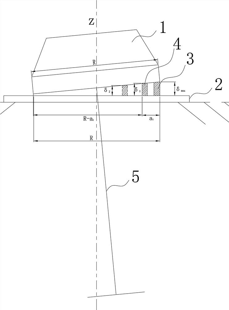 Method for adjusting axis of water-turbine generator set through projection analysis method