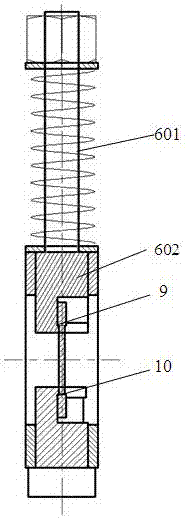 Corrosion test loading device and test method for short transverse direction of metal plate
