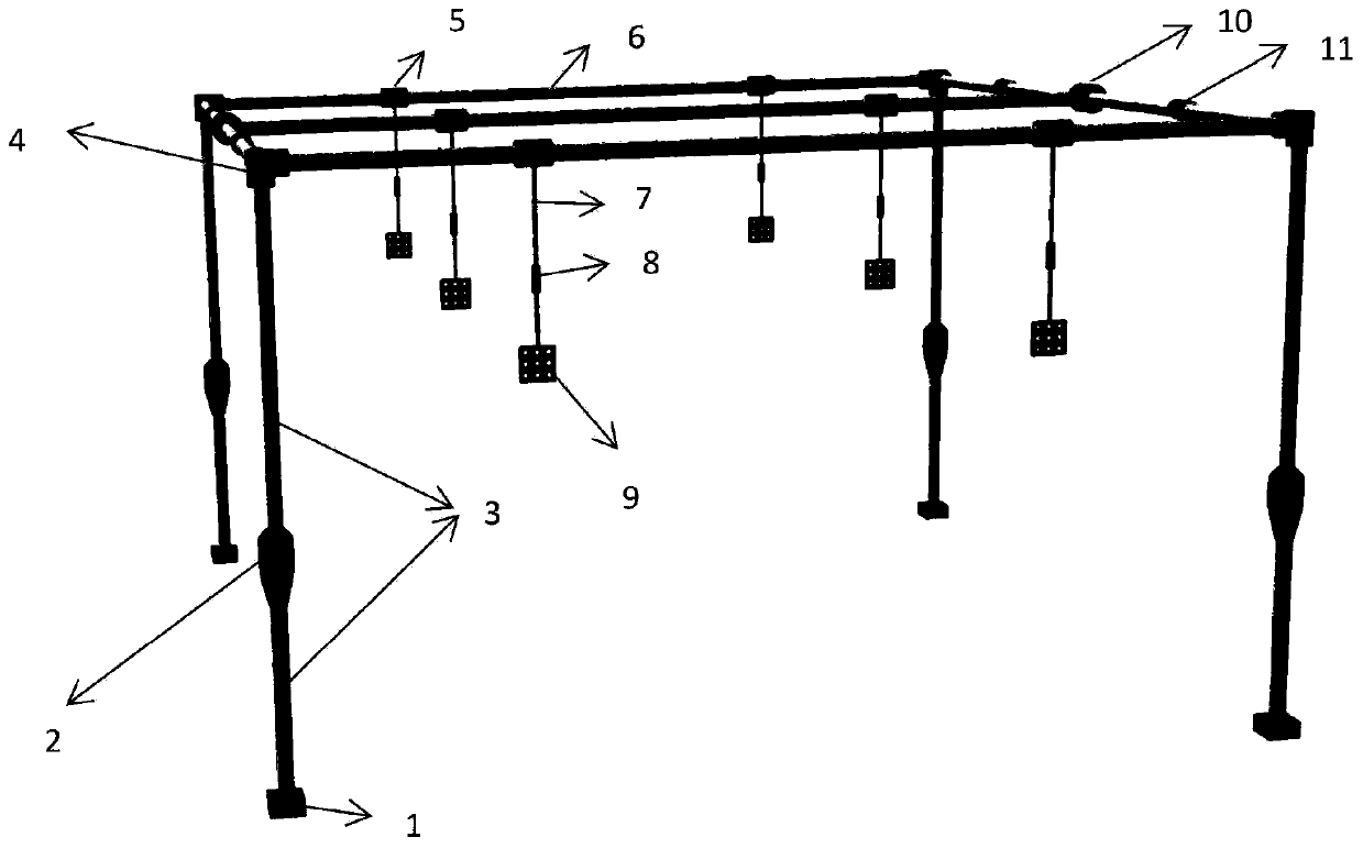 Vibration table fatigue crack online detection system and detection method based on computer vision