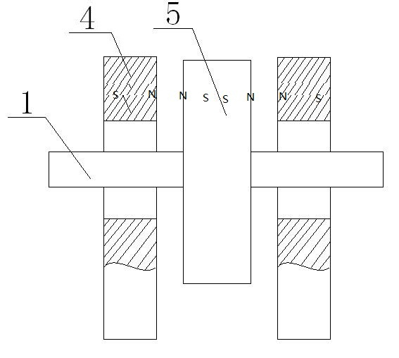 Pneumatic magnetic suspension generator set