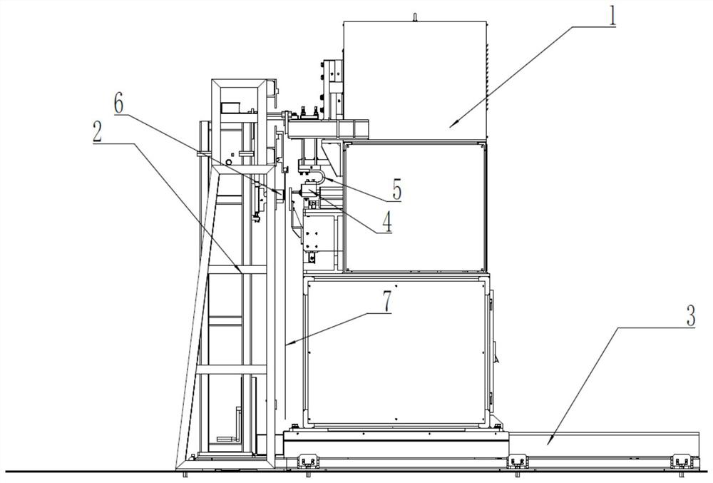 Lead cathode plate spot welding device