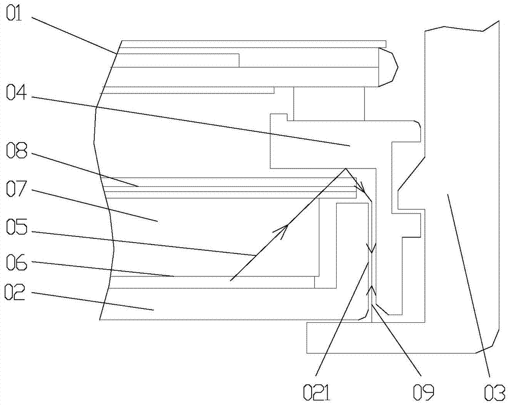 A light-leakage-proof liquid crystal display