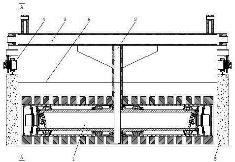 Groove type sludge turning-throwing machine and installation method of turning-throwing drums thereof