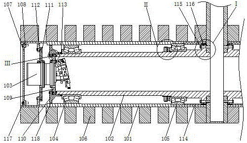 Groove type sludge turning-throwing machine and installation method of turning-throwing drums thereof