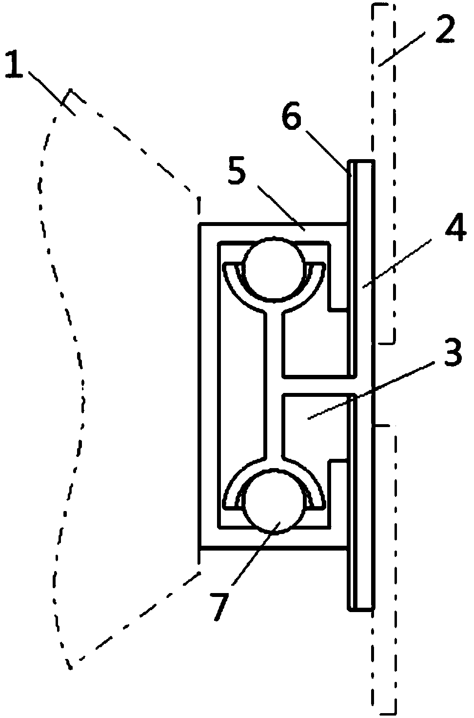 Connecting method and bracket for aircraft interior trimming panel