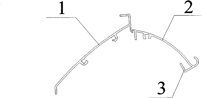 Herringbone shutter unit section