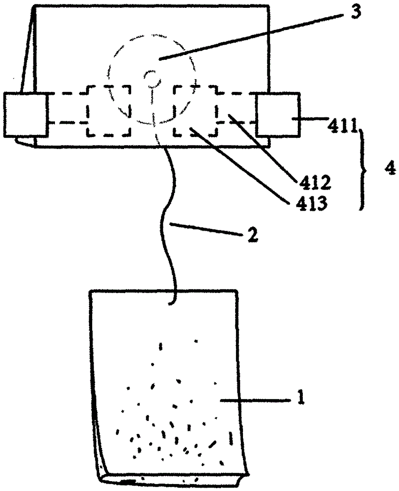 Packaging structure of tea bag and its tea bag