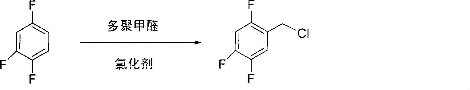 Method for preparing 2,4,5 trifluorobenzene acetic acid