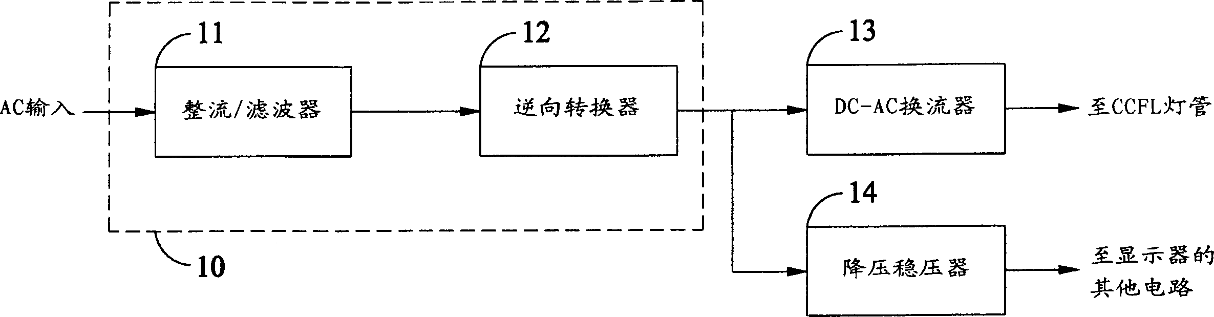 Power supply unit and used current converter