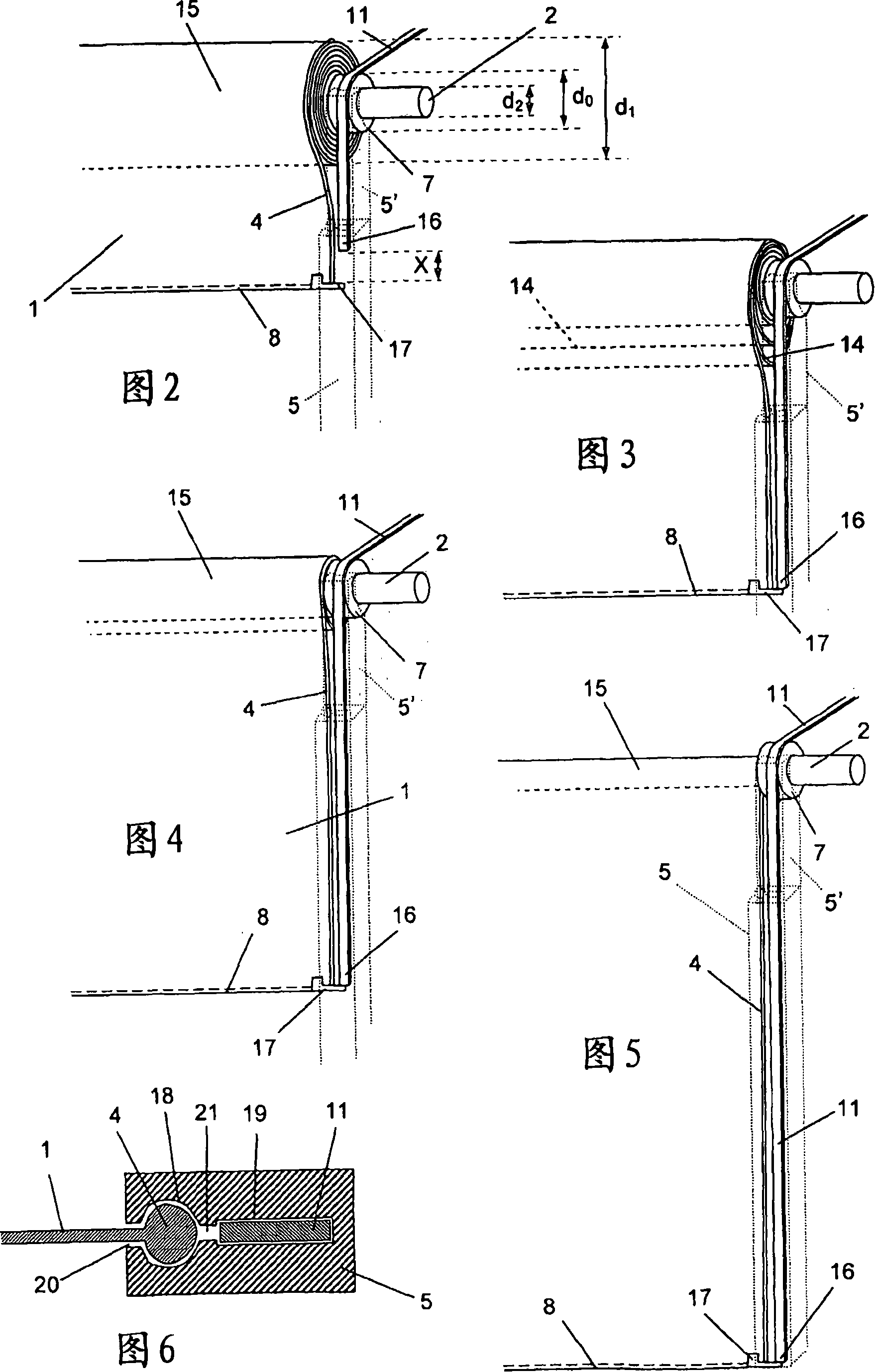Roller curtain device