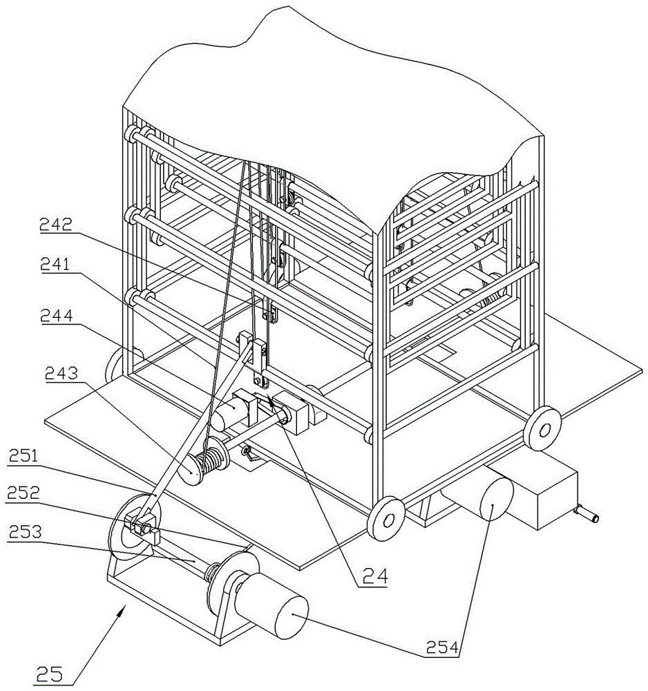 Power distribution line mobile insulation climbing operation device and method