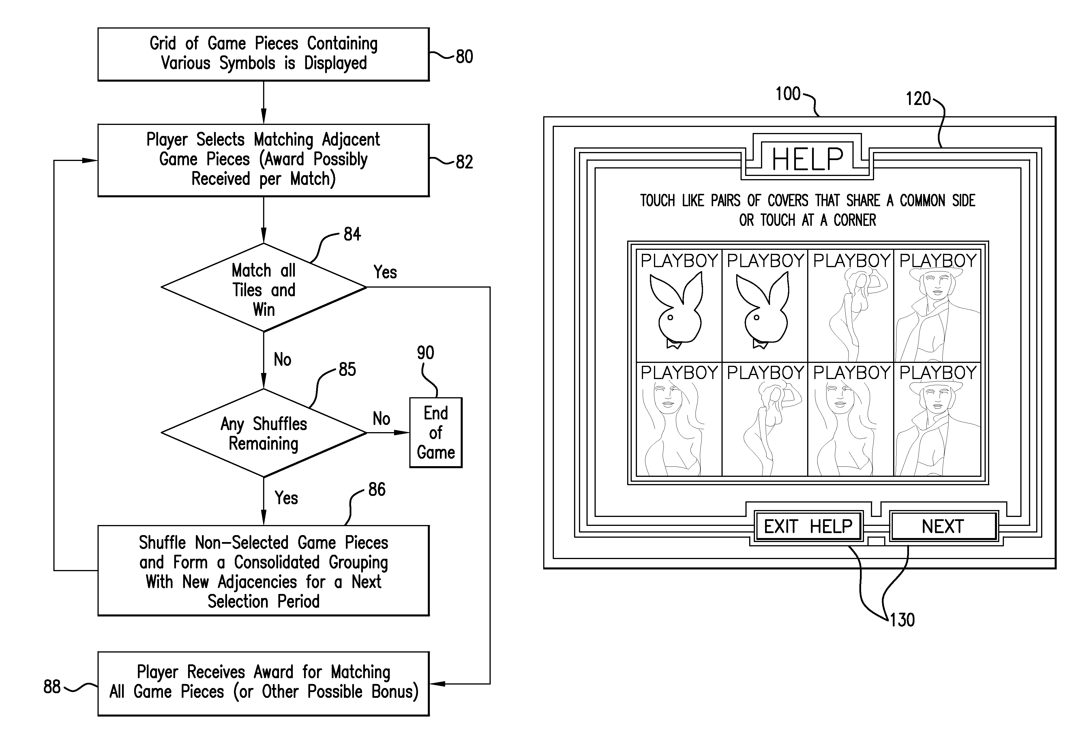 Method for playing a matching game