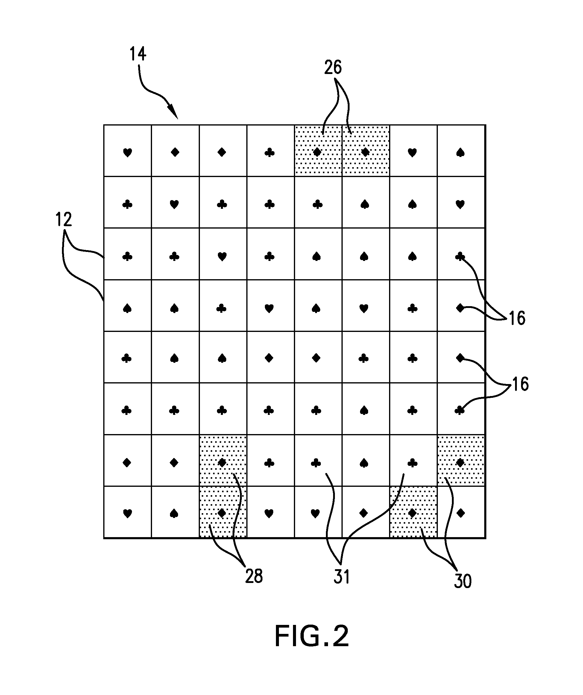 Method for playing a matching game