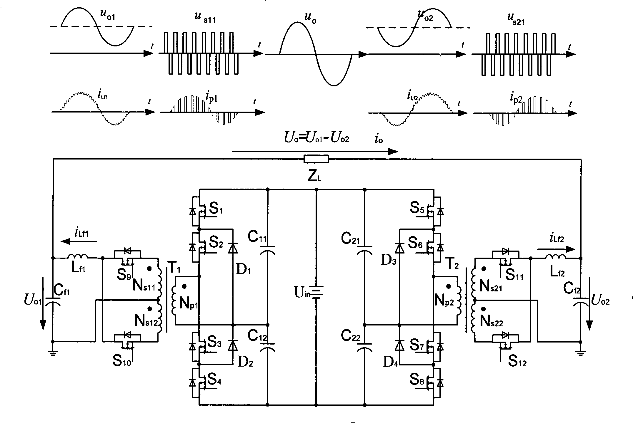 Tri-level half-bridge single-stage inverter and control method