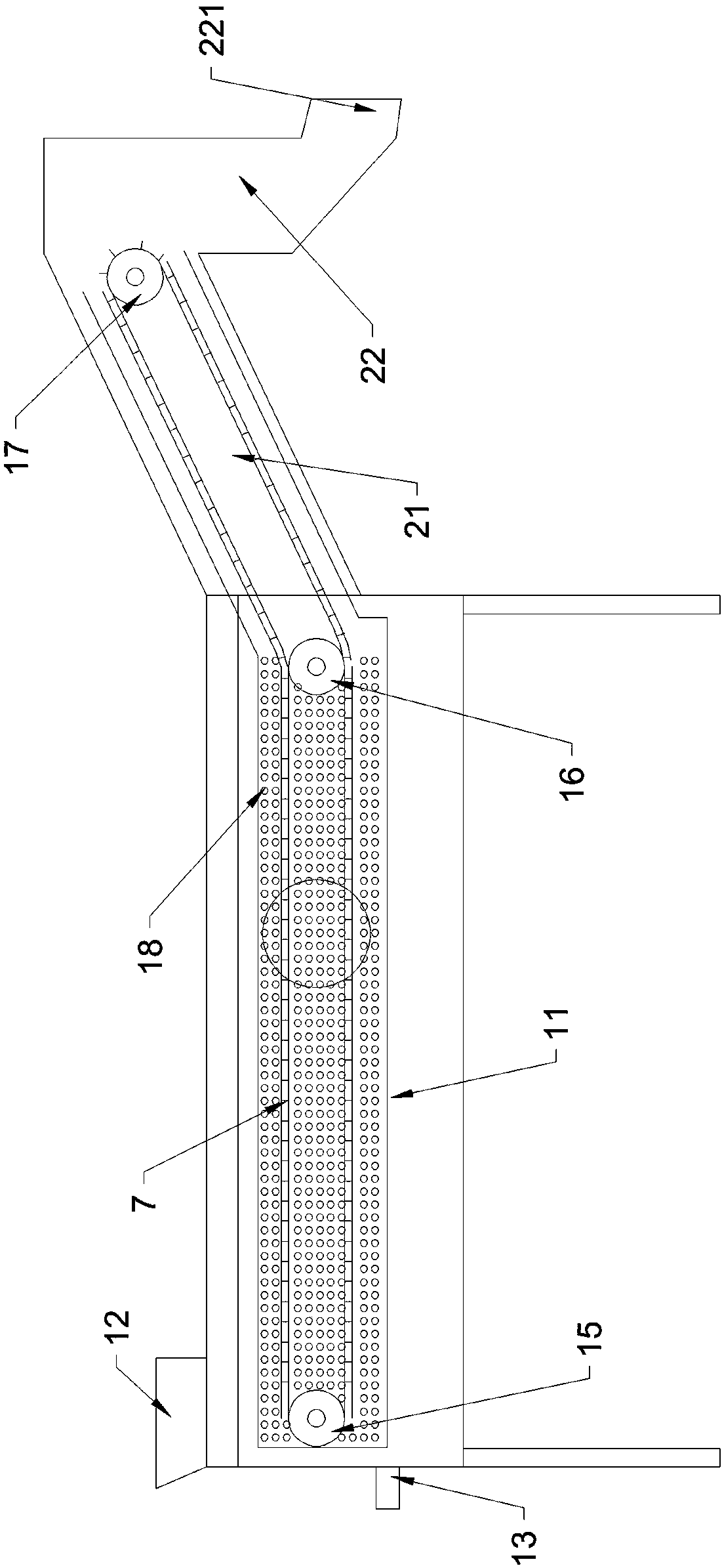 Endothelium peeling system and method for chestnut shell removal production line