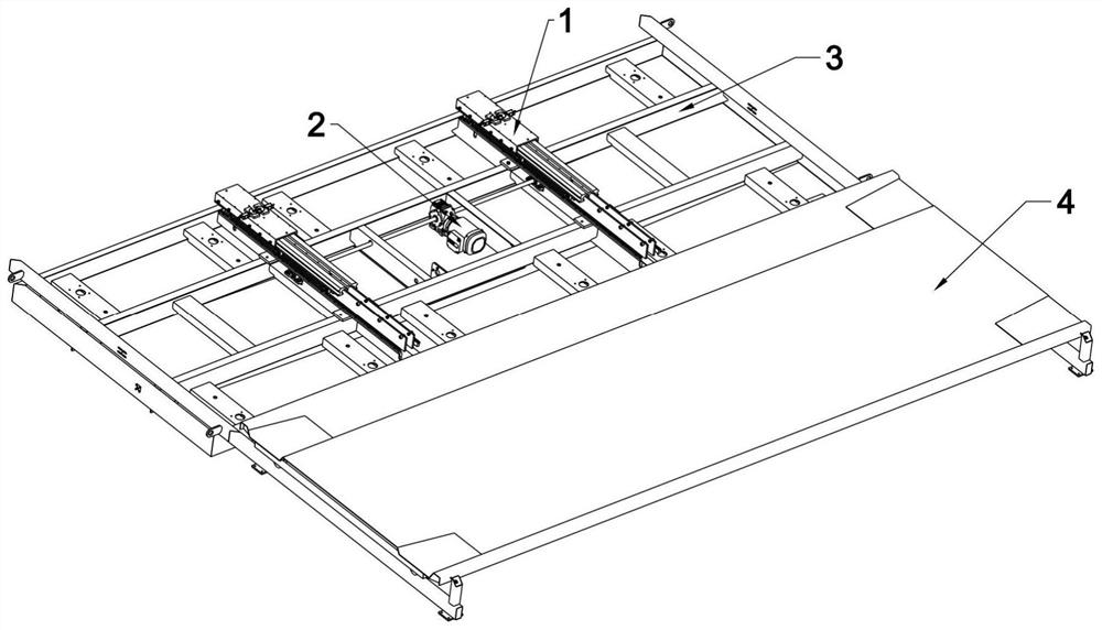 Device for taking and placing car carrying plate