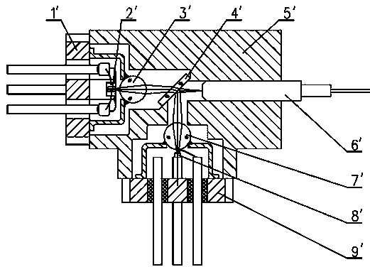 Small single-fiber and both-way optical device