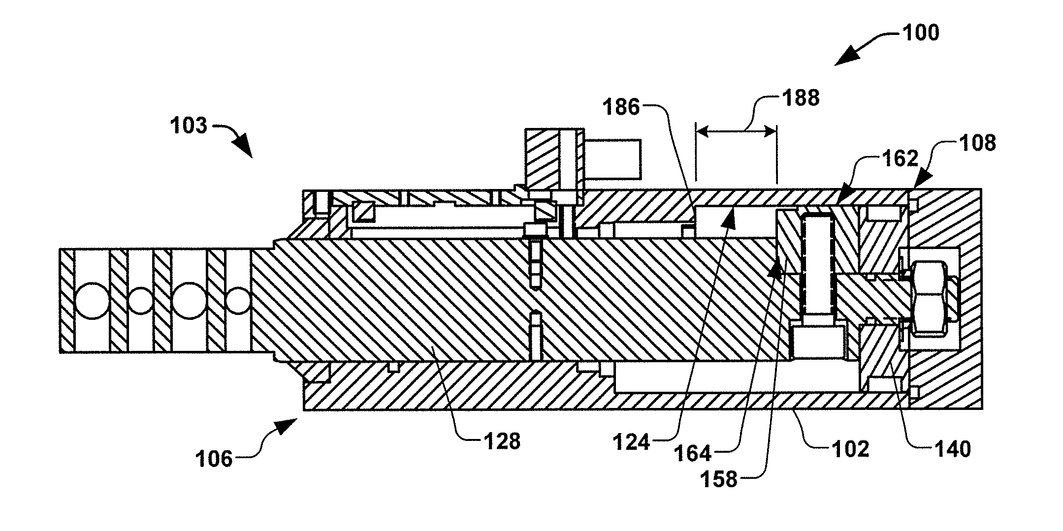 Compact linear actuator with anti-rotation device