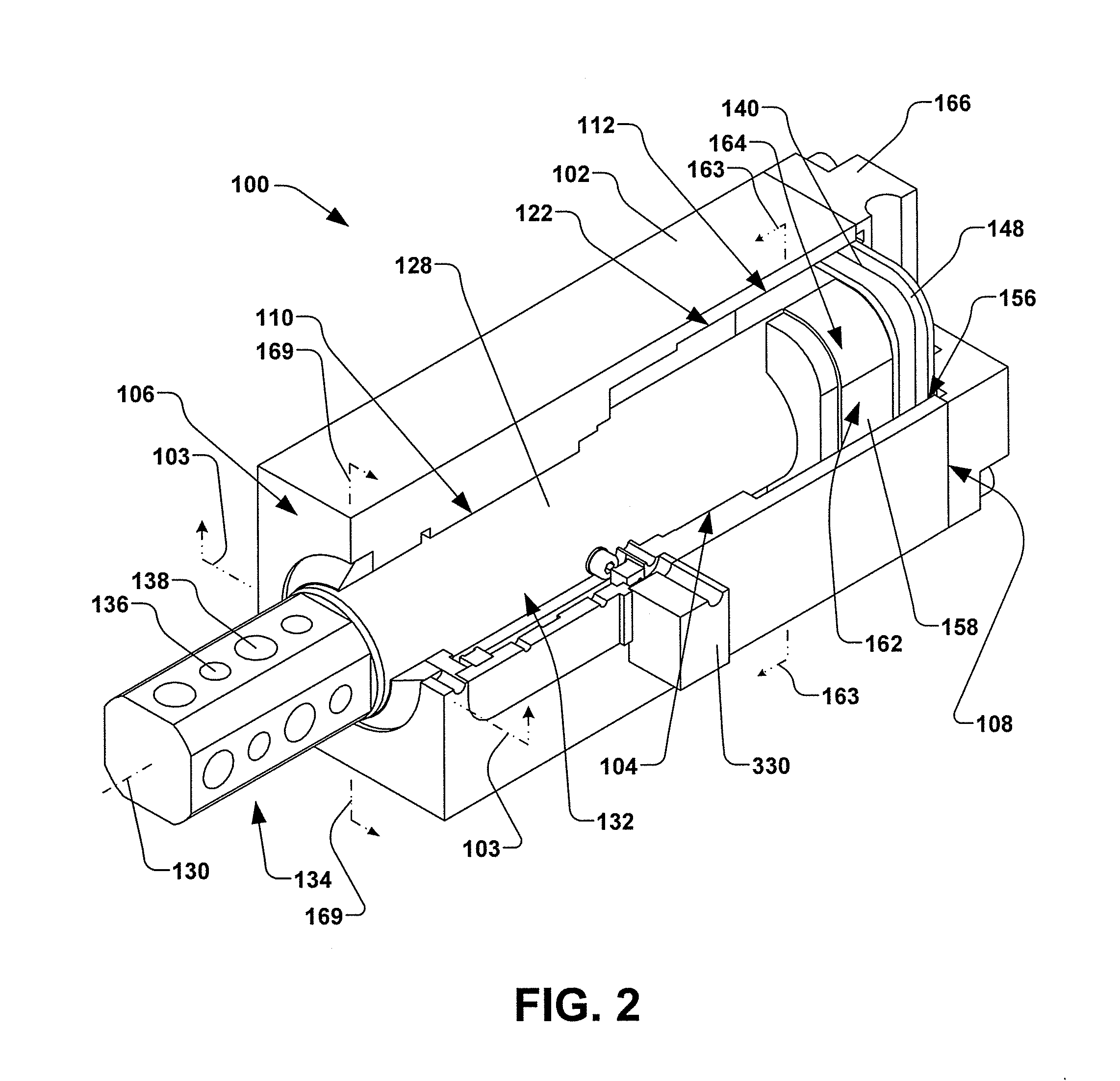 Compact linear actuator with anti-rotation device