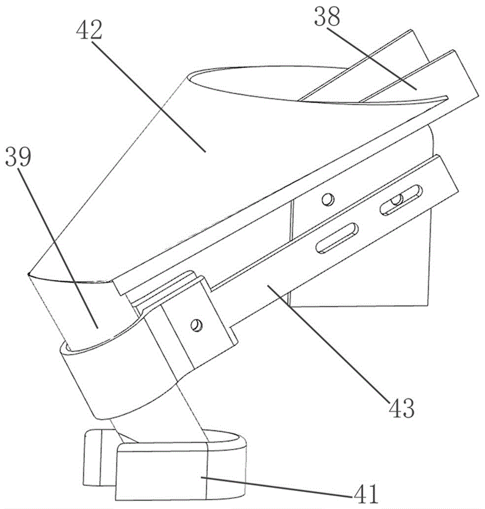 Corn seed grain directional positioning placement device and method for directional sowing
