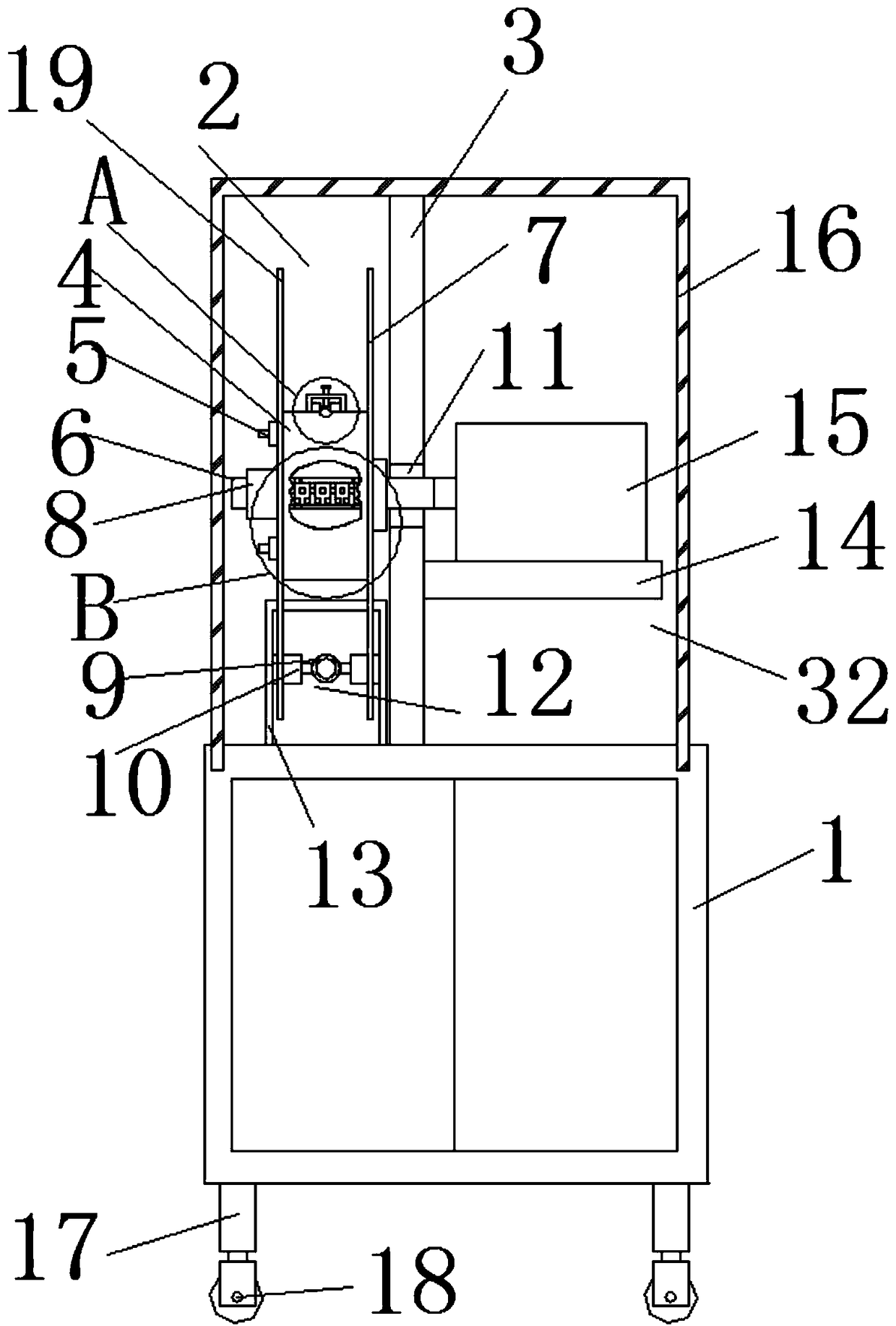 Winding test machine applicable to carbon fiber composite core rods