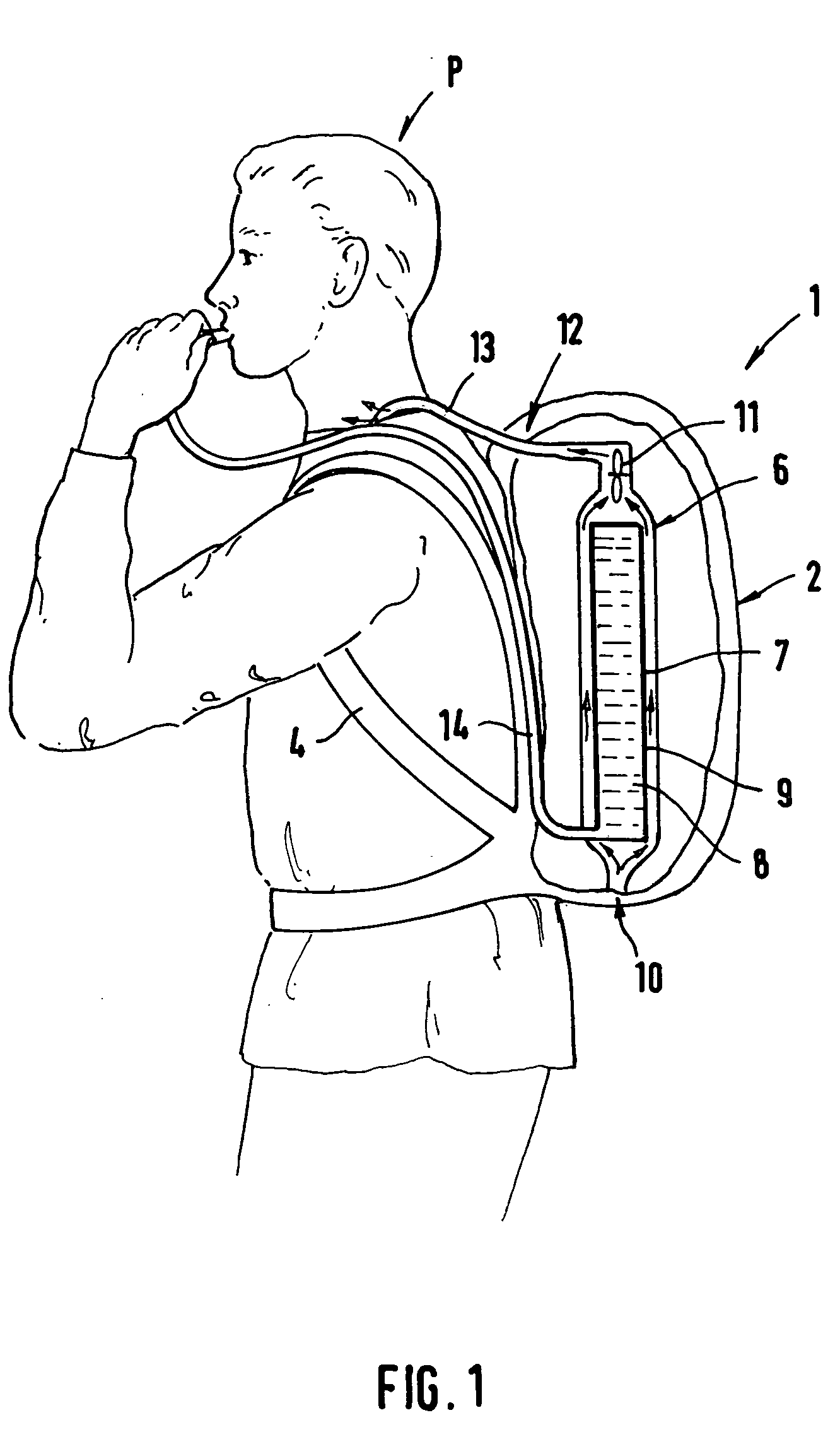Portable, personal air conditioning unit attachable to a person